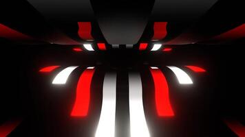 Red and White Moving on Curve Area Background VJ Loop in 4K video