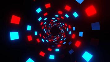 Red and Blue Flashing Rotation Lights Background VJ Loop in 4K video