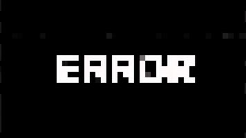ERROR 404 message with glitch mosaic noise effect. ERROR 404 notification. video