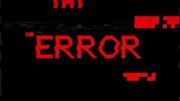 ERROR 404 message with mosaic glitch effect. ERROR 404 notification. video