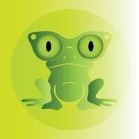 A vibrant illustration of a frog with an intense look, this design is sure to grab attention. vector
