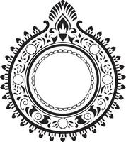 Minimalist style Thai frame illustration vector