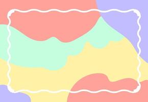 a colorful background with a white frame vector