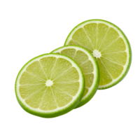 Fresh lime slice top view, vibrant green citrus fruit with juicy pulp, perfect for tropical drinks, summer cocktails, and organic food designs png