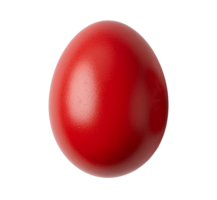 red easter egg . Red egg in celebration of easter holiday isolated. red easter egg top view . easter egg flat lay isolated. Happy easter png