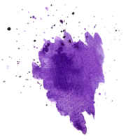 Hand drawn watercolor splash isolated on a transparent background. Vibrant, textured, and artistic brushstroke perfect for design elements, backgrounds, and creative projects. png