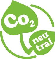 A stylish and modern logo in the form of a green leaf symbolizes environmental purity and nature conservation. vector