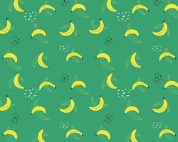 Banana illustration pattern background layout banner backdrop packaging textile print art editable vector