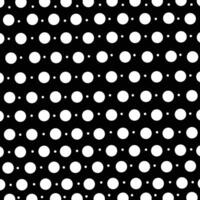 Polka Dot Pattern Design On Black Background vector