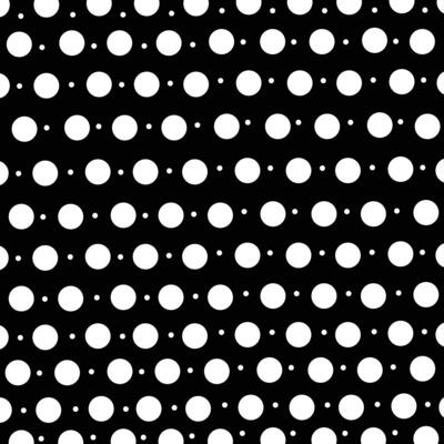 Polka Dot Pattern Design On Black Background