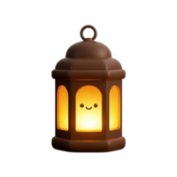 A small lantern with a smiling face on it png