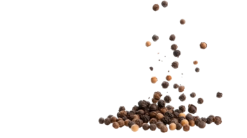 Pile of flavorful peppercorns creating an aromatic spice display for culinary projects png