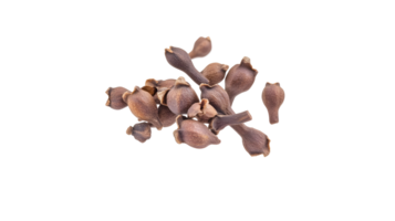 Aromatic clove buds on a transparent background, showcasing culinary spices and seasonings png