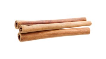 Aromatic Cinnamon Sticks Stacked in a Transparent Image for Culinary and Design Use png