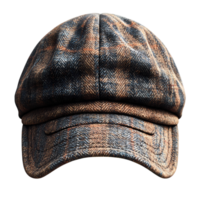 a hat with a plaid pattern on it png