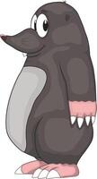 A cartoon of a friendly and funny mouse vector