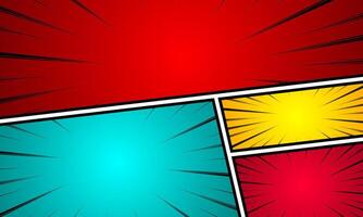 Abstract background with colorful and halftones. Background in comic style vector