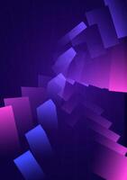 Futuristic background with neon purple and blue tones, dynamic wave patterns. Futuristic, Technology abstract background. vector