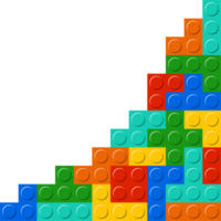 Abstract Multicolor Block Pattern png