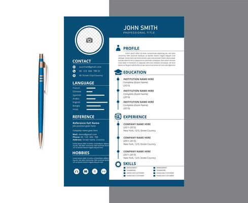 Simple professional cv and resume template