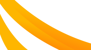Simple abstract element design of two yellow curved lines suitable for minimalistic branding, modern art prints, graphic design projects png