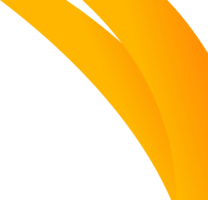 Two yellow curved lines ideal for graphic design, web design, banners, and abstract artistic projects png