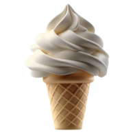 suave servir gelo creme cone em transparente fundo png