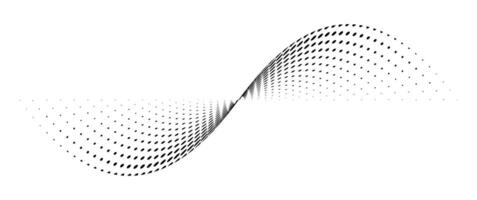 Black dot halftone in Abstract shape element, . vector