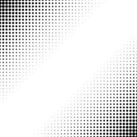 Black dots halftone at the corner, background element. vector