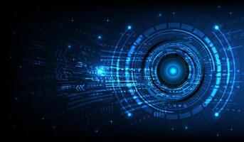 Technology blue background abstract art design for network circuit communication energy power concept vector