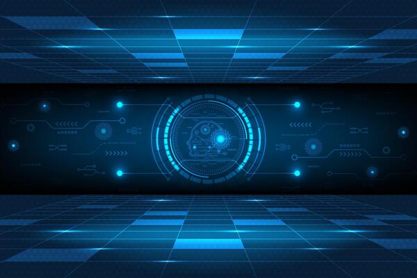 dark blue Light Abstract Technology background