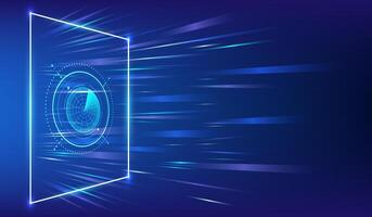 illustration of abstract technology background vector
