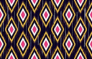 Ikat abstract, illustration of seamless pattern or geometric texture modern pattern for clothing vector