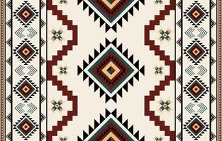 Bohemian pattern, illustration of geometric or ethnic seamless pattern traditional design for fabrics vector