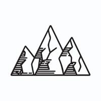 Mountain Icon - Nature and Adventure Symbol vector