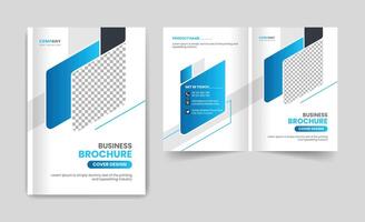 business brochure design cover template layout colorful creative and modern bi fold brochure corporate presentation abstract theme use for multipurpose A4 size annual report or magazine theme vector