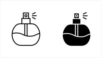perfume icon set, on a white background vector