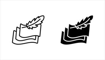 fabric with feather filler icon set, high comfort structure, less weight, illustration on white background. vector