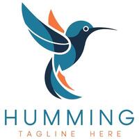 Hummingbird logo template vector