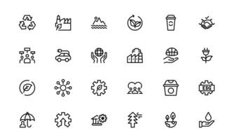 Comprehensive ESG Icon Collection - Perfect for Green, and Corporate Responsibility Branding vector