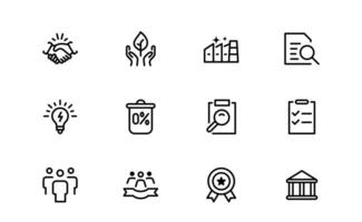 Comprehensive ESG Icon package - Perfect for Green, Ethical, and Corporate Responsibility Branding vector