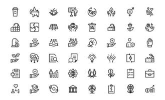 Comprehensive ESG Icon bundle Collection - Perfect for Green, Ethical, and Corporate Responsibility Branding vector