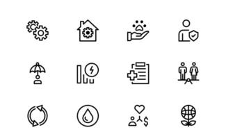 Comprehensive ESG Icons - Perfect for Green, Ethical, and Corporate Responsibility Branding vector