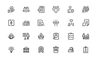 Comprehensive ESG Icon Collection - Perfect for Green, Ethical, and Responsibility Branding vector