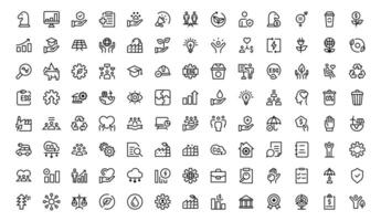Comprehensive ESG Icon Set Collection - Perfect for Green, Ethical, and Corporate Responsibility vector