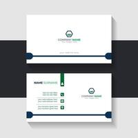 Modern business card template design. Name card design. vector