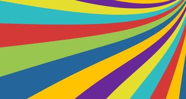 Color striped art retro background. Abstract minimalistic fun pattern. Creative composition with curve lines for your design and ideas vector