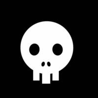 Animation of horro halloween red and white Skull icon with zoom in and out movement. Symbol of poison and danger. Pirate flag attribute.p video