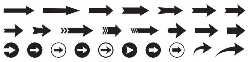 Arrow icon. Collection of pointers. Arrow icons. vector
