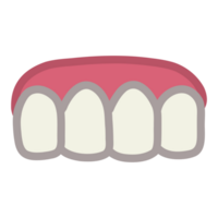 tooth icon in cartoon style png